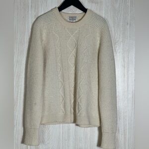 Vintage Hudson Bay Cream Knit Sweater Made in England , wintercore